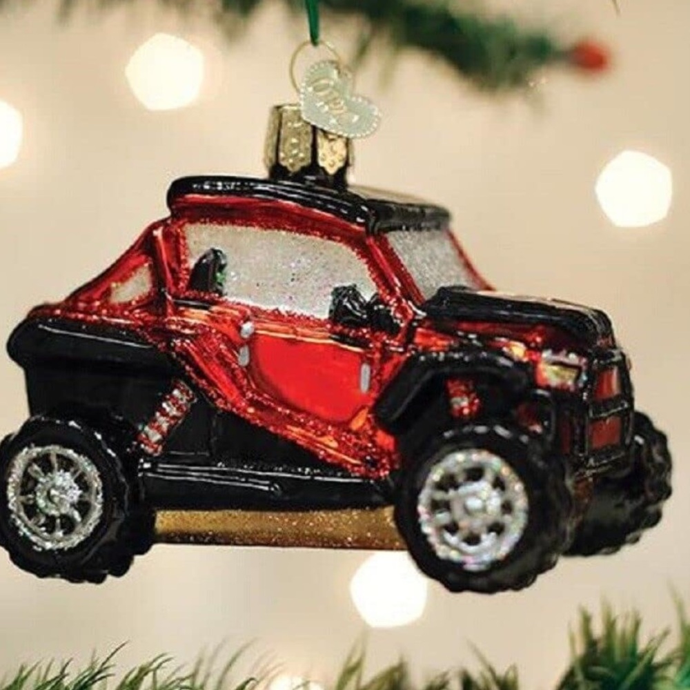Old World Christmas Side-by-Side ATV ornament 3.5"